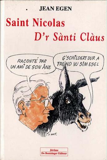 Couverture du livre « Saint nicolas raconte par un ami de son ane » de  aux éditions Do Bentzinger