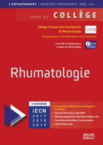 Couverture du livre « Rhumatologie ; iecn 2017 à 2019 » de Serge Perrot et Geraldine Falgarone et Collectif aux éditions Med-line