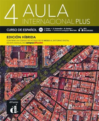 Couverture du livre « Aula internacional plus 4 ; espagnol ; livre de l'élève ; B2.1 » de  aux éditions La Maison Des Langues