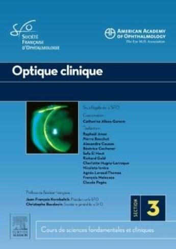 Couverture du livre « Optique clinique » de Catherine Albou-Ganem et Collectif aux éditions Elsevier-masson