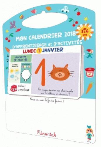 Couverture du livre « Mémoniak ; mon calendrier d'apprentissage et d'activités (édition 2018) » de Joelle Dreidemy aux éditions Editions 365