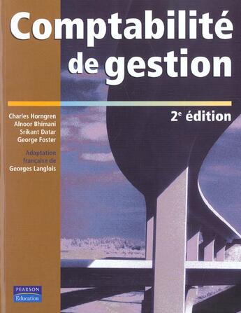 Couverture du livre « Comptabilite De Gestion T.1 » de  aux éditions Pearson