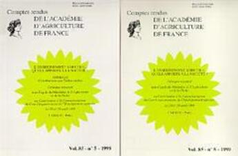 Couverture du livre « L'enseignement agricole, quels apports a la societe ? 2 volunes inseparables (comptes-rendus de l'ac » de Haddad Yael aux éditions Lavoisier Diff