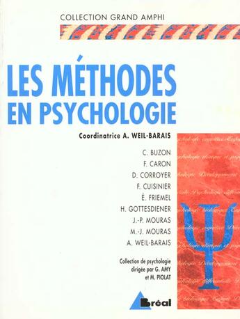 Couverture du livre « Methodes en psychologie » de Amy aux éditions Breal