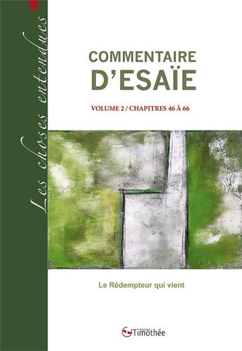 Couverture du livre « Commentaire d'esaie t.2 : chapitres 30 à 44 » de  aux éditions Cocebal