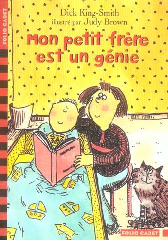 Couverture du livre « Mon petit frere est un genie » de King-Smith/Brown aux éditions Gallimard-jeunesse