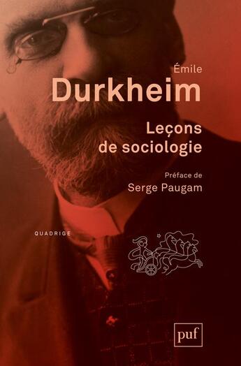 Couverture du livre « Leçons de sociologie (6e édition) » de Emile Durkheim aux éditions Puf