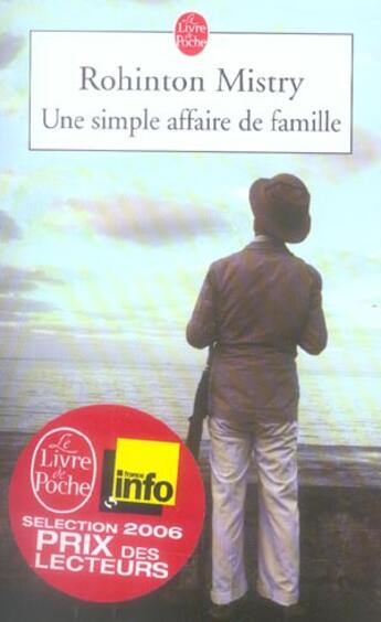 Couverture du livre « Une simple affaire de famille » de Rohinton Mistry aux éditions Le Livre De Poche