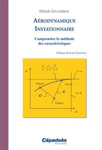 Couverture du livre « Aérodynamique instationnaire ; comprendre la méthode des caractéristiques » de Patrick Gillieron aux éditions Cepadues