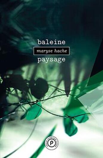 Couverture du livre « Baleine paysage » de Maryse Hache aux éditions Publie.net