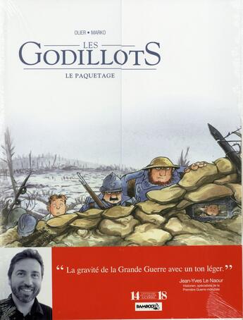 Couverture du livre « Les Godillots ; COFFRET T.1 A T.3 » de Olier et Marko aux éditions Bamboo