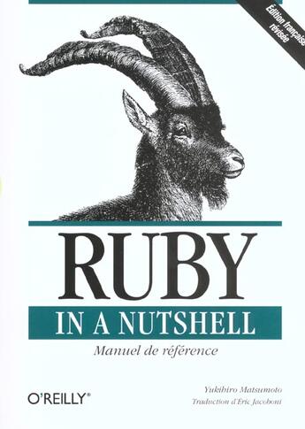 Couverture du livre « Ruby in a nutshell (en francais) » de Matsumoto/Jacobini aux éditions Ellipses