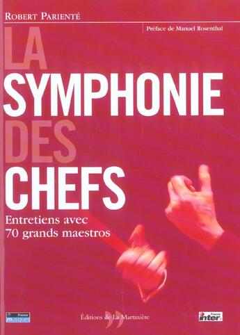 Couverture du livre « Symphonie Des Chefs » de Robert Pariente aux éditions La Martiniere