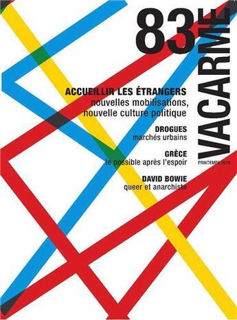 Couverture du livre « Vacarme n 83 accueillir les etrangers - printemps 2018 » de  aux éditions Vacarme