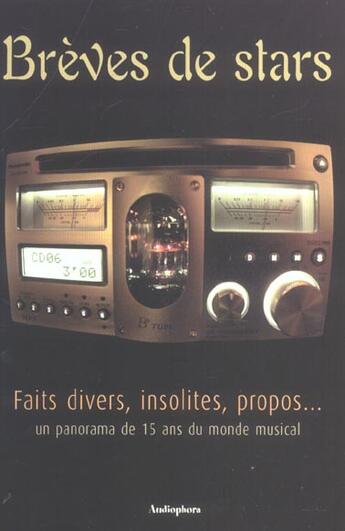 Couverture du livre « Breves De Stars » de Francois Veillet aux éditions Audiophora