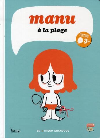 Couverture du livre « Manu à la plage » de Diego Arandojo aux éditions Bang