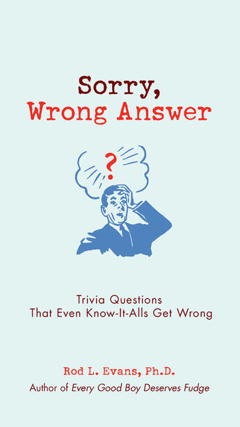 Couverture du livre « Sorry, Wrong Answer » de Evans Rod L aux éditions Penguin Group Us