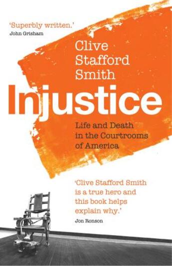 Couverture du livre « Injustice » de Stafford Smith Clive aux éditions Random House Digital