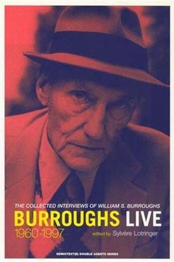 Couverture du livre « William s burroughs live » de Burroughs William S. aux éditions Semiotexte