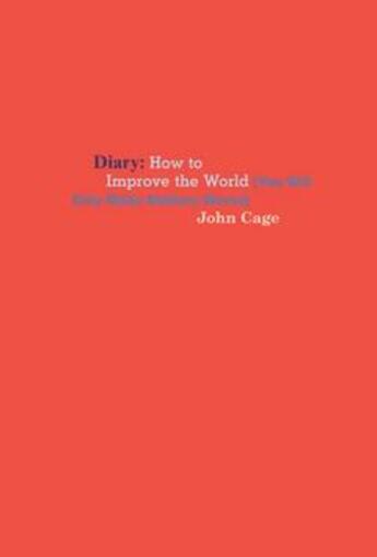 Couverture du livre « John cage diary » de  aux éditions Siglio