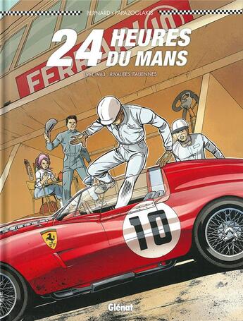 Couverture du livre « 24 heures du Mans Tome 8 : 1961-1963 » de Denis Bernard et Christian Papazoglakis aux éditions Glenat