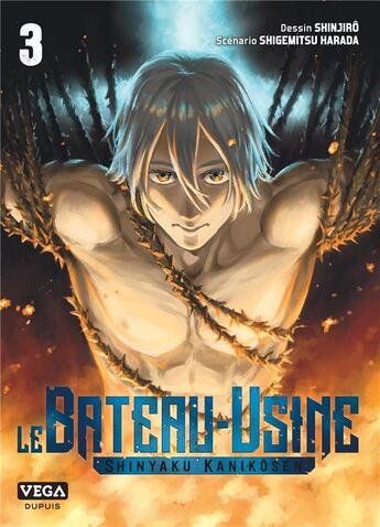 Couverture du livre « Le bateau-usine Tome 3 » de Shinjiro et Shigemitsu Harada aux éditions Vega Dupuis