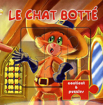 Couverture du livre « Livre puzzle le chat botte » de  aux éditions Philippe Auzou