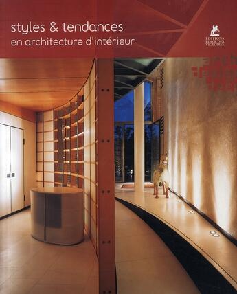 Couverture du livre « Styles & tendances en architecture d'intérieur » de  aux éditions Place Des Victoires