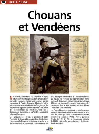 Couverture du livre « Chouans et vendéens » de  aux éditions Aedis