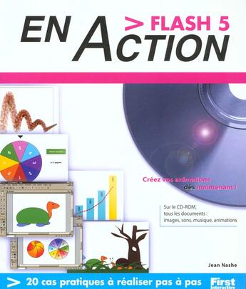 Couverture du livre « Flash Cinq En Action » de Nashe Jean aux éditions First Interactive