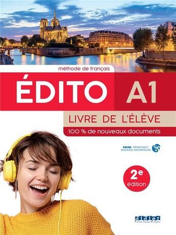 Couverture du livre « Edito a1 - 2e edition: livre de l'eleve + didierfle.app santillana » de Mensdorff-Pouilly aux éditions Didier