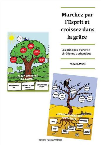 Couverture du livre « Marchez par l'esprit et croissez dans la grâce ; les principes d'une vie chrétienne authentique » de Philippe Andre aux éditions Tresors Partages