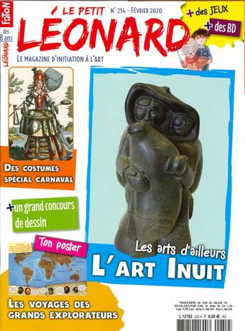 Couverture du livre « Le petit leonard n 254 l'art inuit - fevrier 2020 » de  aux éditions Le Petit Leonard