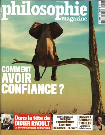 Couverture du livre « Philosophie magazine n 142 comment avoir confiance - septembre 2020 » de  aux éditions Philo Revue