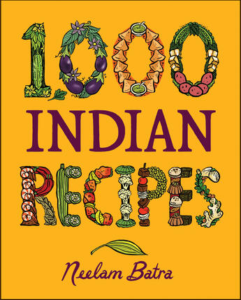 Couverture du livre « 1,000 Indian Recipes » de Batra Neelam aux éditions Houghton Mifflin Harcourt