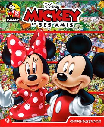 Couverture du livre « Mickey 90 ans cherche trouve » de  aux éditions Pi Kids