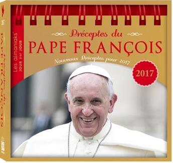 Couverture du livre « Préceptes du pape François 2017 » de  aux éditions Editions 365