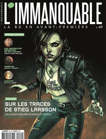 Couverture du livre « L'immanquable n.69 ; sur les traces de Stieg Lasrson ; octobre 2016 » de L'Immanquable aux éditions Dbd