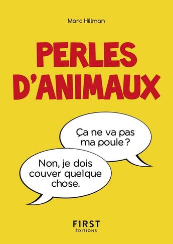 Couverture du livre « Le petit livre des perles d'animaux » de Marc Hillman aux éditions First