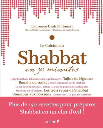 Couverture du livre « Shabbat en 30 minutes » de Laurence Phitoussi aux éditions Chene