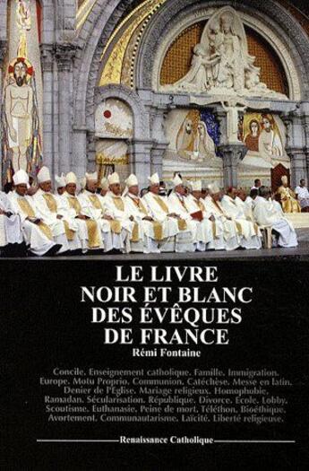 Couverture du livre « Le livre noir et blanc des évêques de France » de Remi Fontaine aux éditions Contretemps