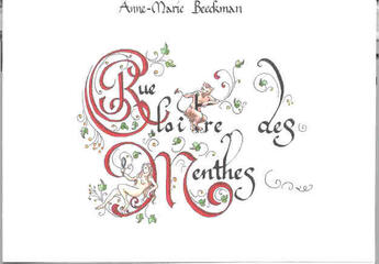 Couverture du livre « Rue Cloitre Des Menthes » de Anne-Marie Beeckman aux éditions Atelier De L'agneau