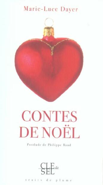 Couverture du livre « Contes de noel » de Dayer Marie-Luc aux éditions Saint Augustin