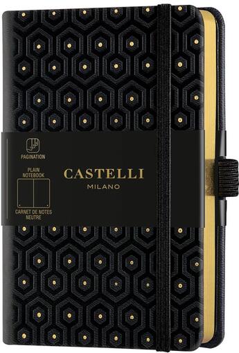 Couverture du livre « Carnet copper and gold poche uni honeycomb gold » de Castelli aux éditions Castelli Milano