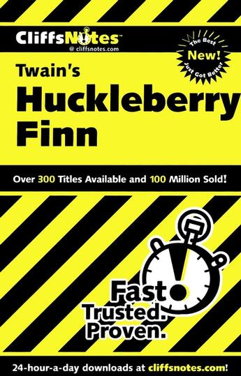 Couverture du livre « CliffsNotes on Twain's The Adventures of Huckleberry Finn » de Bruce Robert aux éditions Houghton Mifflin Harcourt