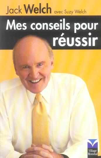 Couverture du livre « Mes conseils pour reussir » de Welch aux éditions Pearson