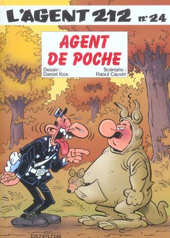 Couverture du livre « L'agent 212 Tome 24 : agent de poche » de Daniel Kox et Raoul Cauvin aux éditions Dupuis