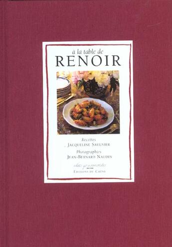 Couverture du livre « Derive A La Table De Renoir » de Jean-Bernard Naudin aux éditions Chene