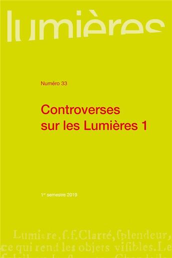 Couverture du livre « Controverses sur les lumieres (1) » de Cretois/Miqueu/Roza aux éditions Pu De Bordeaux