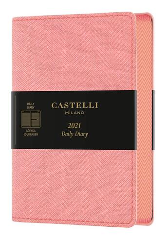 Couverture du livre « Agenda journalier poche harris rose » de Castelli aux éditions Castelli Milano